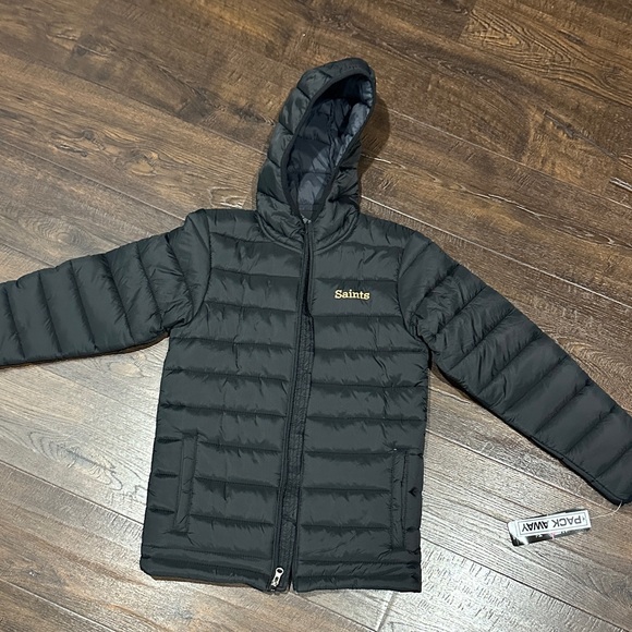 NFL Other - Kids Puffer NFL team apparel Saints Jacket - Black new with tags never worn!